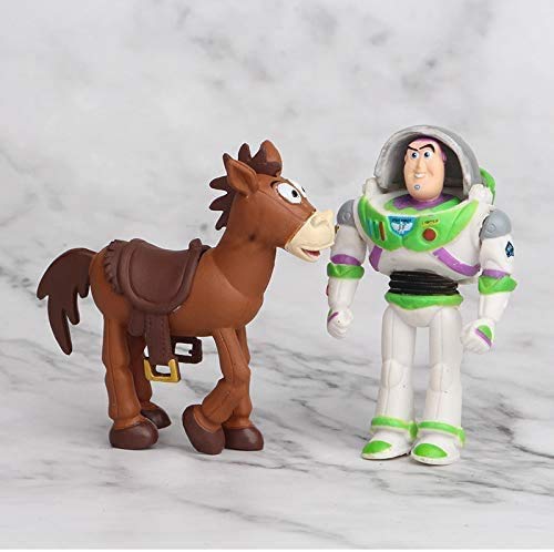 Toy Story – Set Of 7 Action Figures With Woody, Buzz And Rex – Fun Party Supplies – Cake Topper Set For Birthday #TOP6