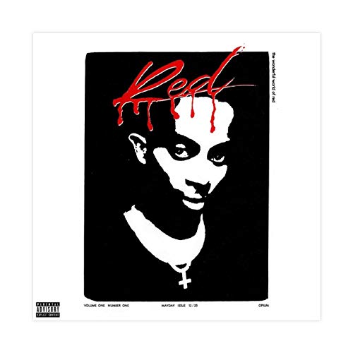 American Rapper Jordan Terrell Carter Playboi Carti Whole Lotta Red Album Cover Poster Decorative Painting Canvas Wall Art Living Room Posters Bedroom Painting 12×12inch(30×30cm)Unframe-style1