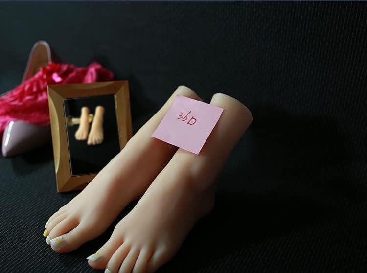 Silicone Mannequin Foot, 1 Pair Realistic TPE Foot Model Liquid Silicone Lifelike Female Foot,for Drawing Reflexology Massage Practice