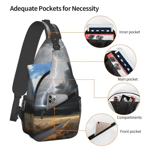 Bolso tipo Sling Unisex para Viaje y Senderismo miniatura 3