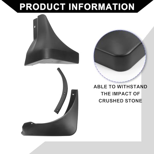 Image of Mud Flap Splash Guard with Mount Accessories for Nissan 350Z V6 3.5L Coupe 2003-2008 / Front & Rear Side Mud Guards /Durable / 1 Set