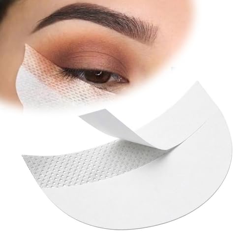 200 Pcs Eyeshadow Shields Eye Shadow Pads Shields Lint Free Eyeshadow Stencil Patches Prevent Fallout and Residue Gel Pad for Eyelash Extensions Lip and Tinting Makeup