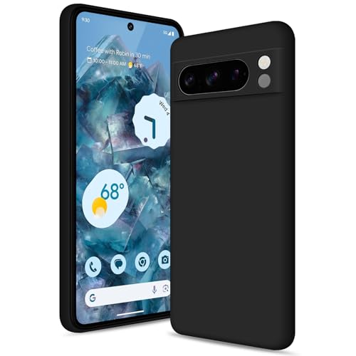 Btstring Silicone Case for Google Pixel 8 Pro, Black