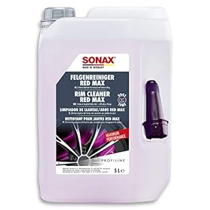 SONAX PROFILINE velgenreiniger Red Max (5 liter) verwijdert het sterkste remstof met kleurenvelop, art.nr. 02315050