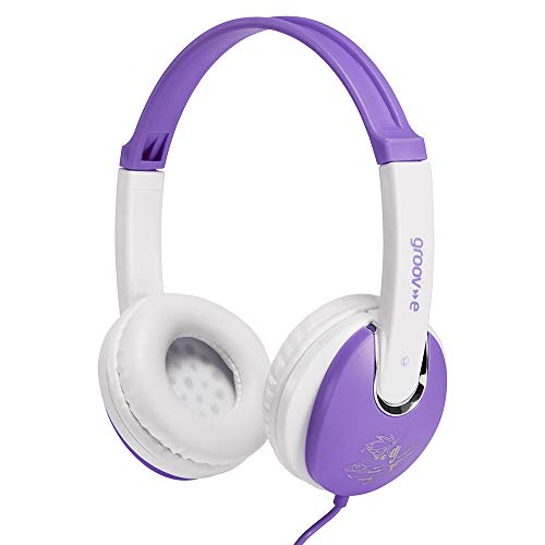 Groov-e GV-590-VW Violeta, Color blanco Circumaural Diadema auricular - Auriculares (Circumaural, Diadema, Alámbrico, 1,2 m, Violeta, Blanco)