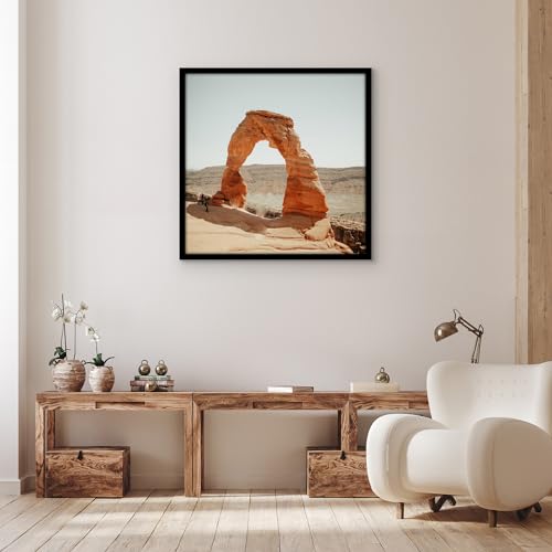 Americanflat 36x36 Picture Frame with Polished Plexiglass - Epic Collection - Square Picture Frame with Engineered Wood - Wide Photo Frames for Wall display - Black