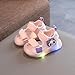 Toddler Baby Unisex Light Up Sandals Panda Pattern Soft Bottom Non Slip Sandals Summer Fashion Walking Shoes (Pink, 6 Infant)