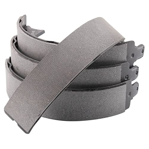 Image of TRQ Rear Brake Pad & Rotor Kit Parking Brake Shoe Set Ceramic Compatible with 2008-2010 Ford F-250 Super Duty 2005-2012 F-350 Super Duty