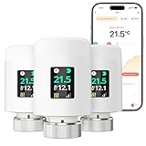 EZAIoT WLAN Heizkörperthermostat TRV901W – Smart Heizungsthermostat mit App & Alexa, Thermostat Heizung ohne Gateway, kompatibel mit Google Home,3 Stück