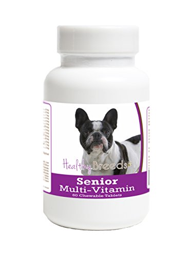 Healthy Breeds French Bulldog Senior Dog Multivitamin Tablets 60 Count