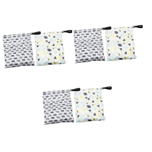 Sacs à langer pour couches en balade avec bébé : pochette étanche VICASKY lot de 6 de rangement