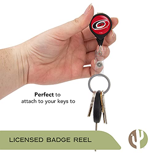 Carolina Hurricanes Nhl Team Retractable Badge Holder Ticket Clip Reel Id #TOP4