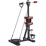LISHEUK Pedaltrainer Heimtrainer mit 4 Hanteln und Twister-Platte, verstellbares Fitnessfahrrad für Rehabilitationstraining im Alter und Fitnessbegeisterte