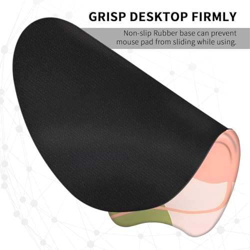 Image of EooCoo Ergonomic Mouse Pad with Wrist Support, Mousepad with Memory Foam Wrist Rest and Non-Slip Base for Computer, Cafe, Home & Office, 9.64 x 8.26 in Office Desk Accessories