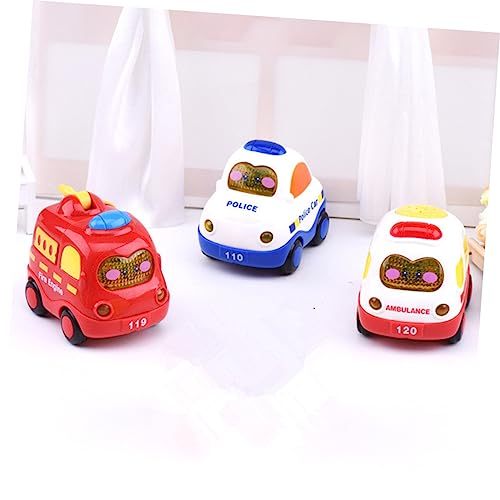 Toyvian 3 Peças De Brinquedo De Carro De Bombeiro Para Educação Brinquedos Para Crianças Brinquedo P
