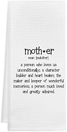Minimalist Mother Definition Kitchen Towels Dishcloths,Inspirational Quote Mother Decorative Dish Towels Hand Towels Tea Towels,Mother Themed Decor,Mom Mother Mother's Day Birthday Thanksgiving Gifts