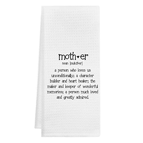 Minimalist Mother Definition Kitchen Towels Dishcloths,Inspirational Quote Mother Decorative Dish Towels Hand Towels Tea Towels,Mother Themed Decor,Mom Mother Mother's Day Birthday Thanksgiving Gifts #TOP16