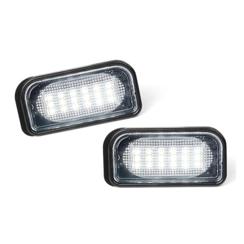 Luz de matrícula Mercedes W203 C209 R230 blanca pack de 2 bombillas traseras