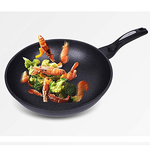 Wok con fondo plano antiadherente 32 cm miniatura 5