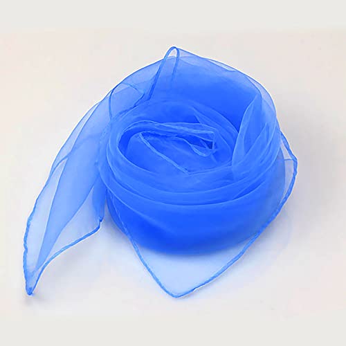 Larcele 12 Piece Juggling Plain Weave Dance Scarf for Performance Prop Accessory 24 x 24 inches WDSJ-02（Dark Blue）3