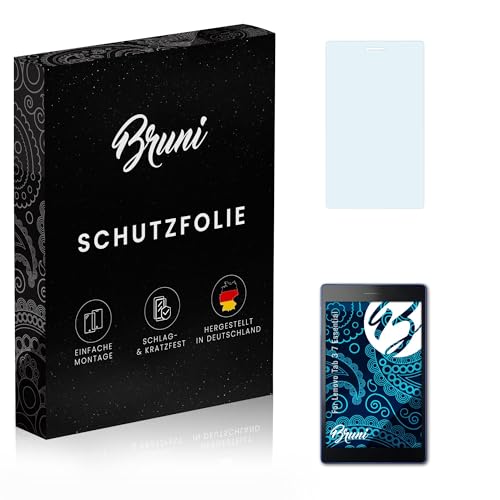 Bruni Película Protectora compatible con Lenovo Tab 3 7 Essential Protector Película, claro Lámina Protectora (2X)