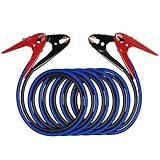 SAFEMATE 2 Gauge 18 feet Heavy Duty Jumper Cables, Automotive Booster Cables for Car Battery, with Voltage Detection and Reverse Connection Protection