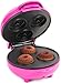 Nostalgia My Mini Lava & Bundt cake maker, compact size for dorm rooms or small kitchens, Make mini muffins (Pink)