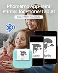 Phomemo Mini Pocket Printer- M02X Inkless Printer Blutooth Thermal Portable Sticker Printer for Study, DIY Scrapbook, Photos, Green