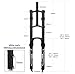 GXFWJD 26 27.5 29 Inch MTB Bike Suspension Fork Travel 135mm Downhill Fork Rebound Adjust Double Shoulder DH Air Straight 1-1/8 Ultralight Bicycle Shock Absorber Delivery from USA