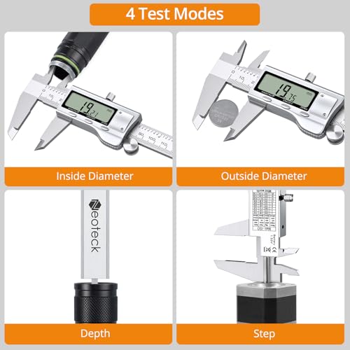 Kit profesional Neoteck con calibrador digital y multímetro miniatura 3