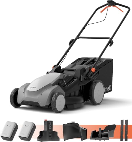 Image of Litheli 21 inch Cordless Lawn Mower, 2 x 8.0Ah Battery Powered Lawn Mower