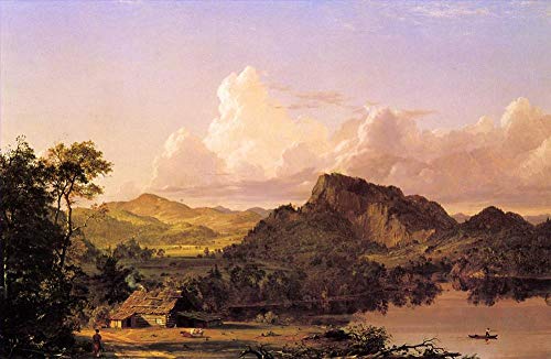 Peintures sur toile de paysage au bord du lac pour décorer votre salon avec élégance