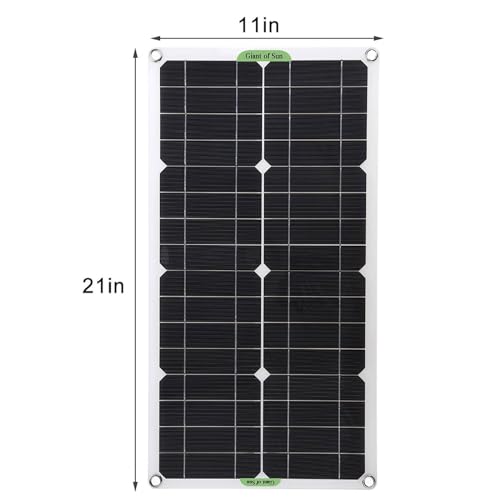 Painel solar monocristalino portátil de 250 W (impermeável/à prova de poeira) - USB duplo + controla