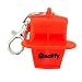 Scotty #780 LifeSaver Whistle,Silver/Red