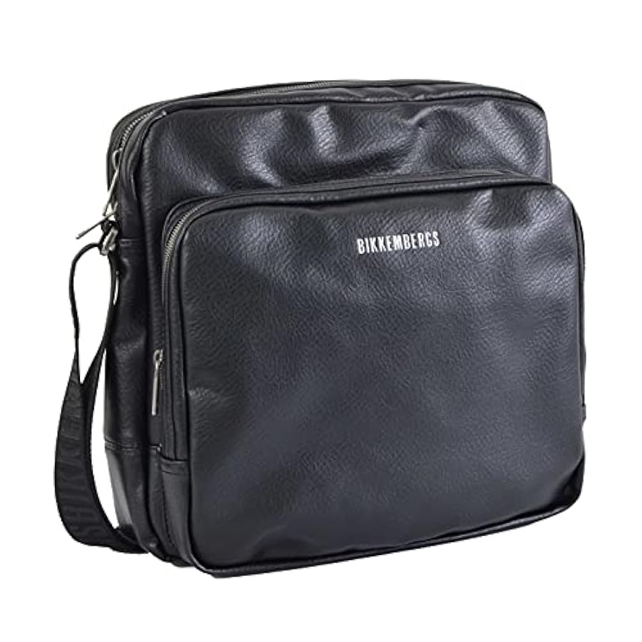 Bikkembergs BRIEFCASE Borsa NEXT tracolla valigetta uomo 34x21x13 cm E21002  -Nero : Amazon.it: Moda