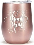 Thank You Gifts for Women 12oz Wine Glass Tumbler Perfect Appreciation Gift Idea for Coworkers...