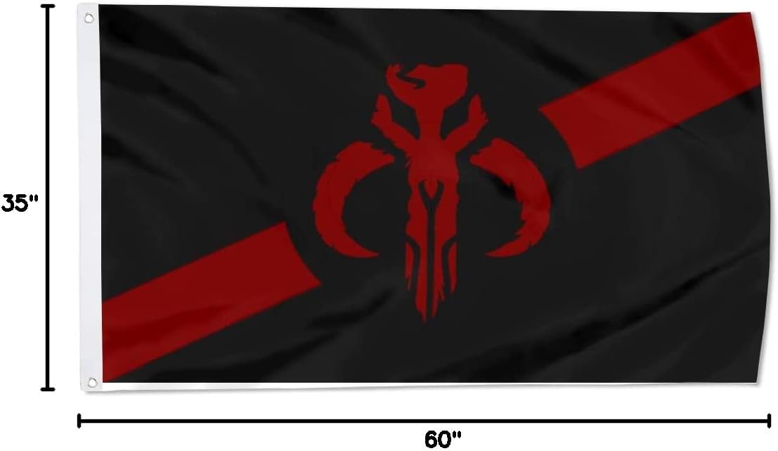 Mandalorian flag banner 3x5ft (Stripe) - Image 5