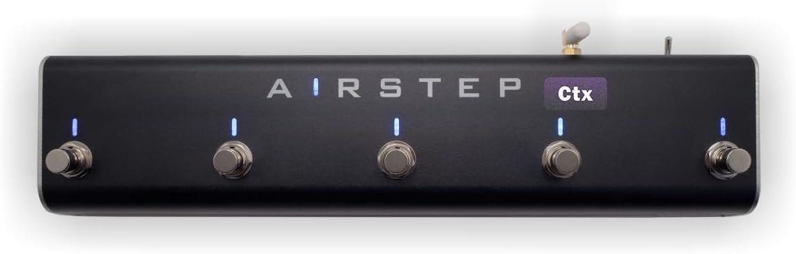 XSONIC AIRSTEP Ctx Wireless Foot Controller for Nano Cortex, Preset/Effect Modes, Dual Expression Inputs, AIRSTEP Cortex App Config, Works with Cortex Cloud App, Rechargeable Battery