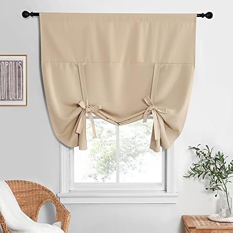 NICETOWN Tie Up Shade - Biscotti Beige Cover