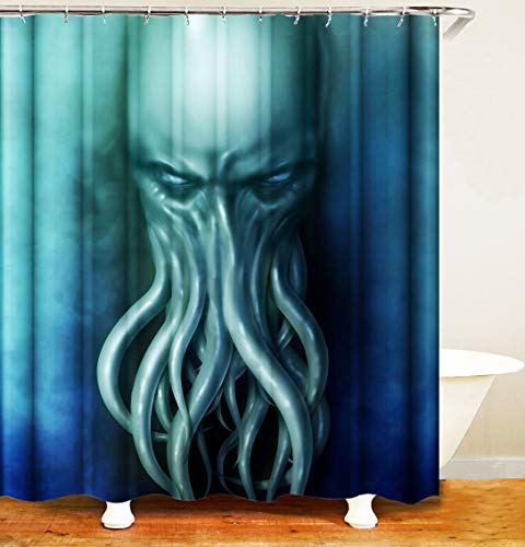 Hydfu Cortina De Ducha A Prueba De Agua Cortinas De Baño De Tela De Poliéster Cover