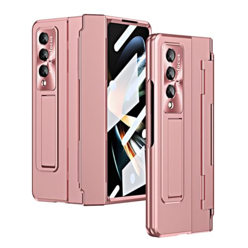 Coque antichoc Samsung Galaxy Z Fold 5 rigide à rabat couleur or rose ultra résistante
