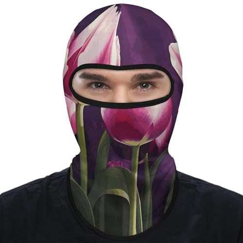 Balaclava para hombre y mujer, máscara para esquí con flores, cubreboca facial completo para ciclismo miniatura 1