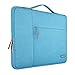 Mosiso Polyester Fabric Multifunctional Sleeve Briefcase Handbag Case Cover for 12.9-13.3 Inch Laptop, Notebook, MacBook Air/Pro, Sky Blue