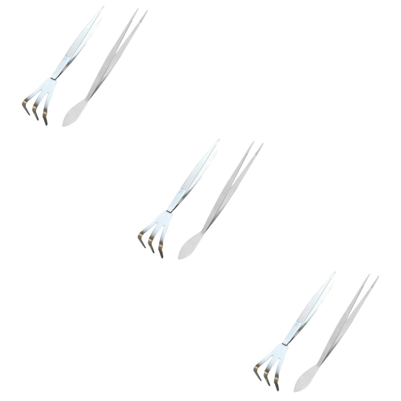 Toddmomy 6pezzi Strumenti Bonsai Inossidabile Pinzette e Rake Multifunzione Per Delle Piante e Mantenimento Del Muschio