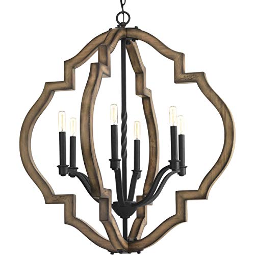 Spicewood Collection 6-Light Farmhouse Chandelier Light Gilded Iron