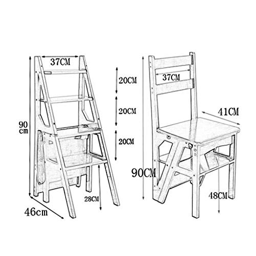 Chaises tabouret maison et escabeau pliable léger 2 en 1 CHEWYNP