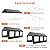 Hipicute 12'x20' Canopy Carport, Heavy Duty Portable Garage with with 4 Load-Bearing Sandbags, Roll Up Mesh Window, Pe Waterproof Canopy Waterproof Uv Resistant Car Port Canopy Tent for Boats, Cars