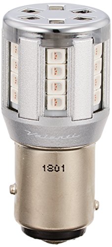 VALENTI(ヴァレンティ) ジュエルLEDバルブ S25ダブル 【ピン角180°】 (バイク用テールランプ/ブレーキランプ) レッド 1個入り M11-S25D-RE