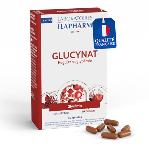 Laboratoires Ilapharm - Glucynat- Plantes, Vitamines Et Minéraux- Reguler Sa Glycemie - Boîte De 60 Gélules