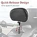 BAKAFOH Adjustable Padded Driver Backrest Front Rider Back Rest w/Storage Pouch for Can Am Spyder RT RT-S RT Limited 2010-2019 Accessories